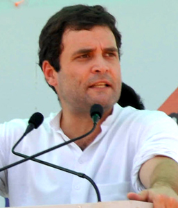 Rahul Gandhi speaking